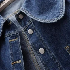 Jassen Dames*ZURI - Modieus Zomer Spijkerjack voor Dames Blauw